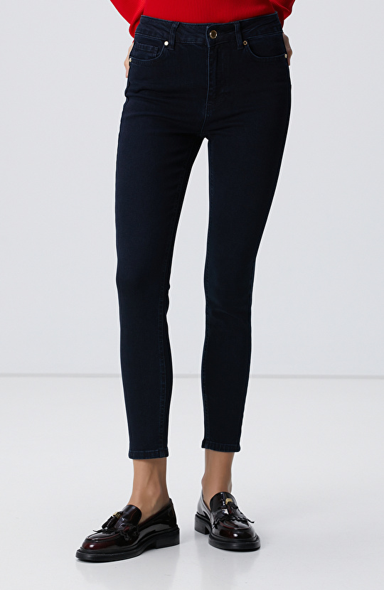 Lacivert Basic Push Up Denim Pantolon