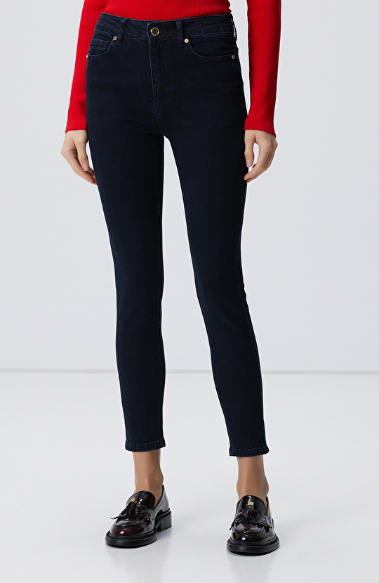 Lacivert Basic Push Up Denim Pantolon