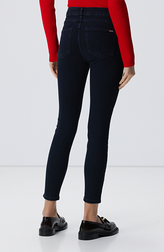 Lacivert Basic Push Up Denim Pantolon