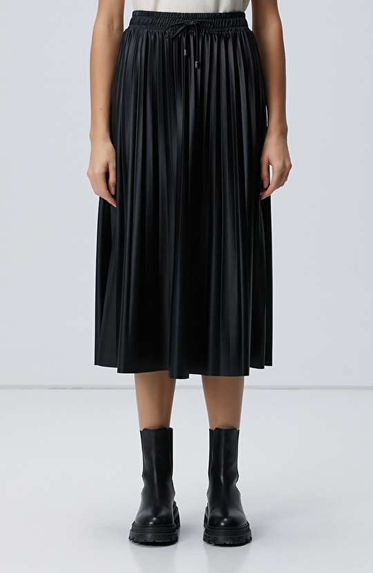 Siyah Suni Deri Etek