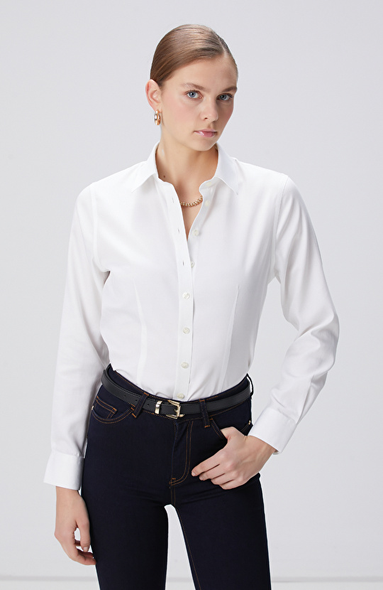 Non-Iron Beyaz Gömlek