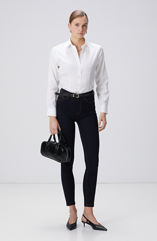 Non-Iron Beyaz Gömlek