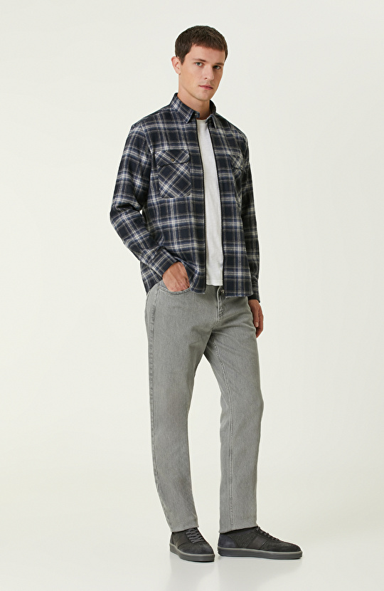 Lacivert Mavi Gömlek