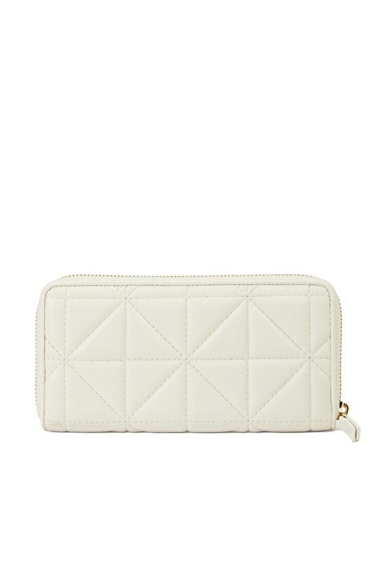 Bej Kapitoneli Kadın Cüzdan