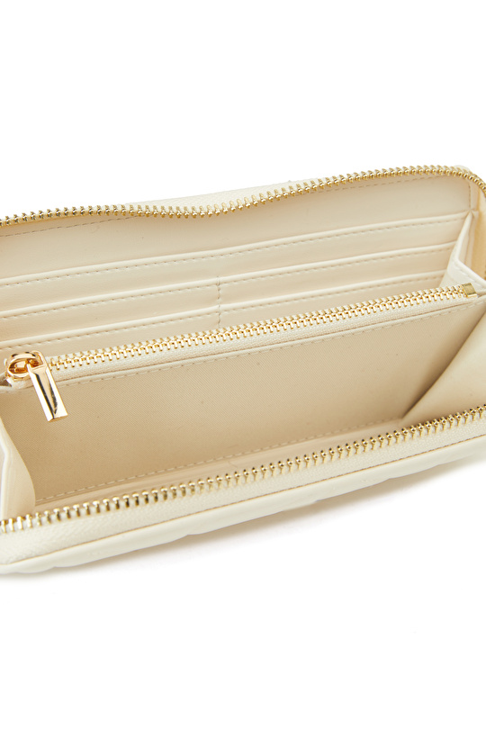 Bej Kapitoneli Kadın Cüzdan