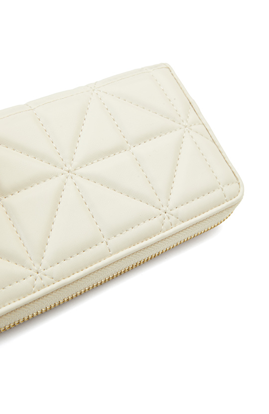 Bej Kapitoneli Kadın Cüzdan