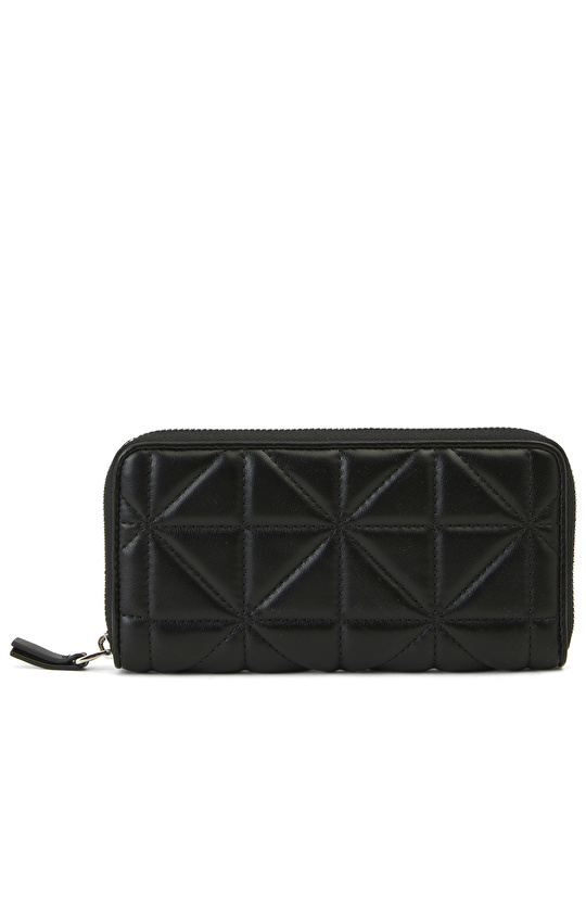 Siyah Kapitoneli Kadın Cüzdan