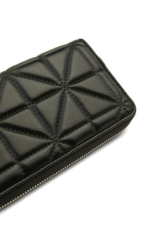 Siyah Kapitoneli Kadın Cüzdan