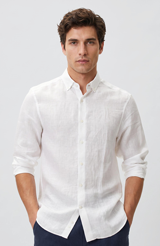 White Linen Shirt