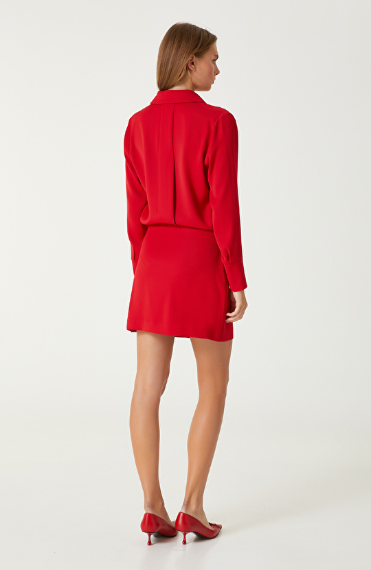 Kırmızı Mini Boy Elbise
