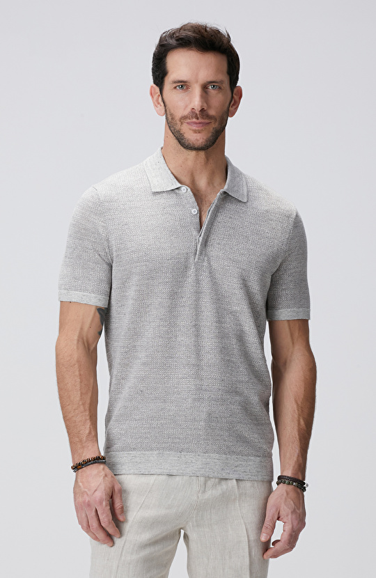 Limited Gri Keten Karışımlı Kazak