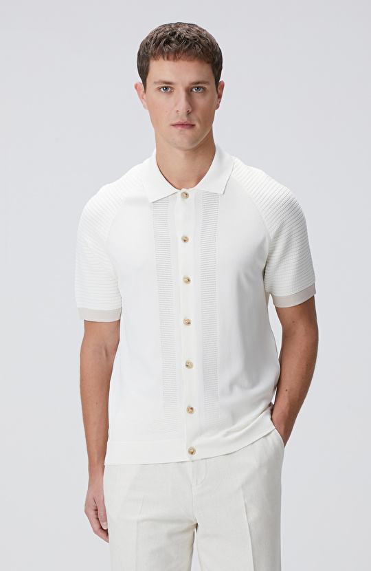 Kırık Beyaz Triko Hırka