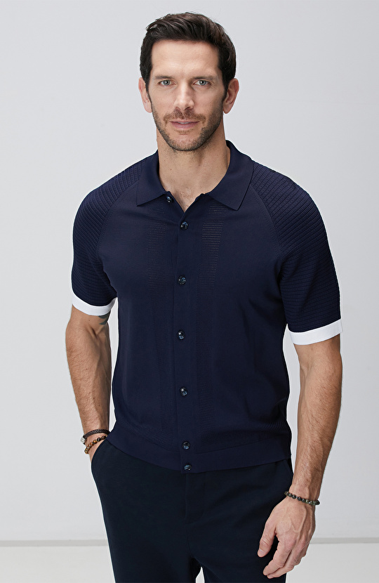 Lacivert Triko Hırka