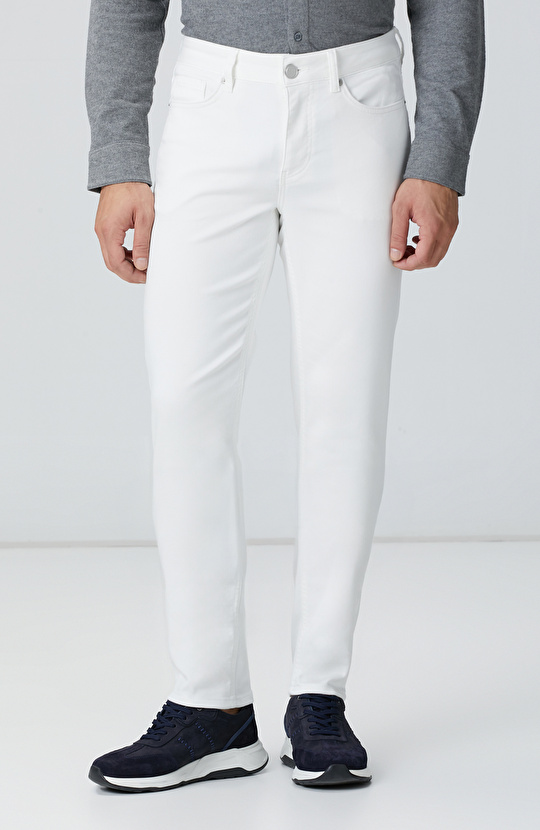 Kırık Beyaz Casual Pantolon