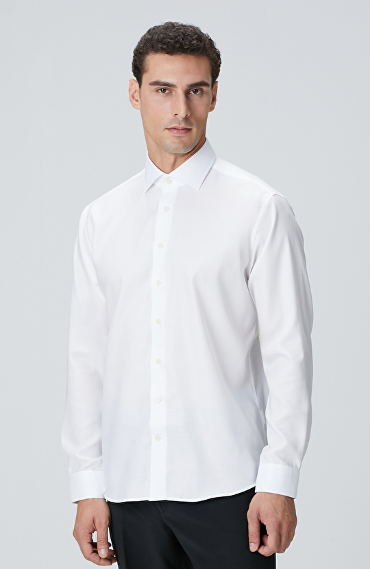 Non-Iron Beyaz Gömlek