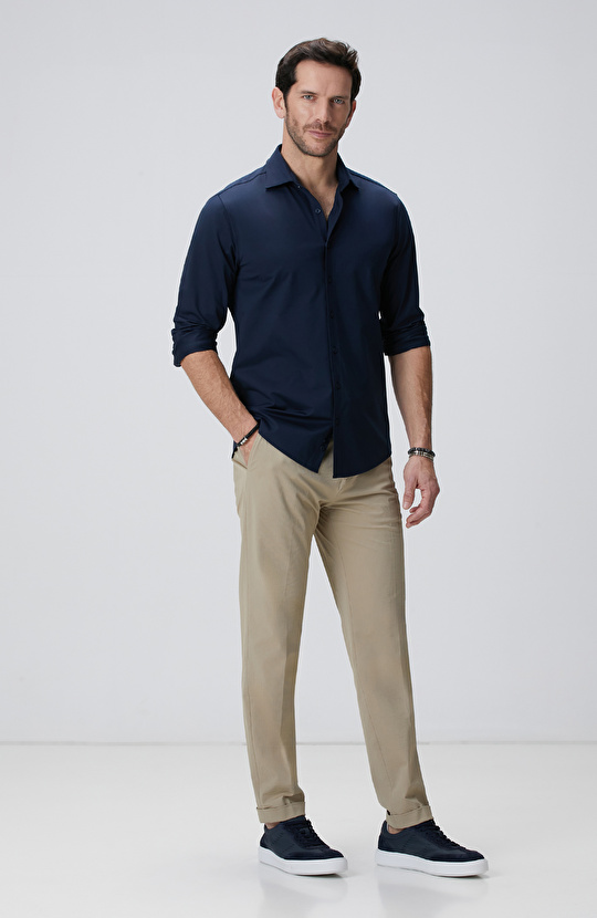 N-Tech Lacivert Gömlek