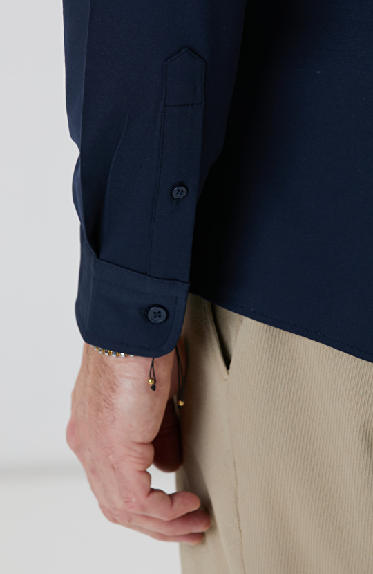 N-Tech Lacivert Gömlek