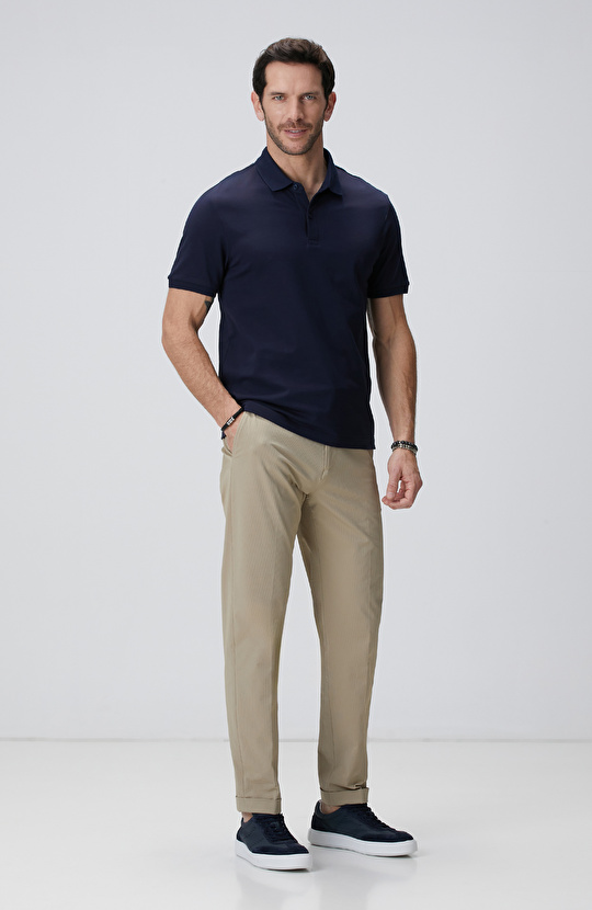 N-Tech Lacivert Polo Yaka T-shirt