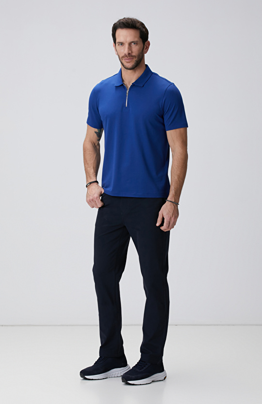 N-Tech Saks Polo Yaka Merserize T-shirt