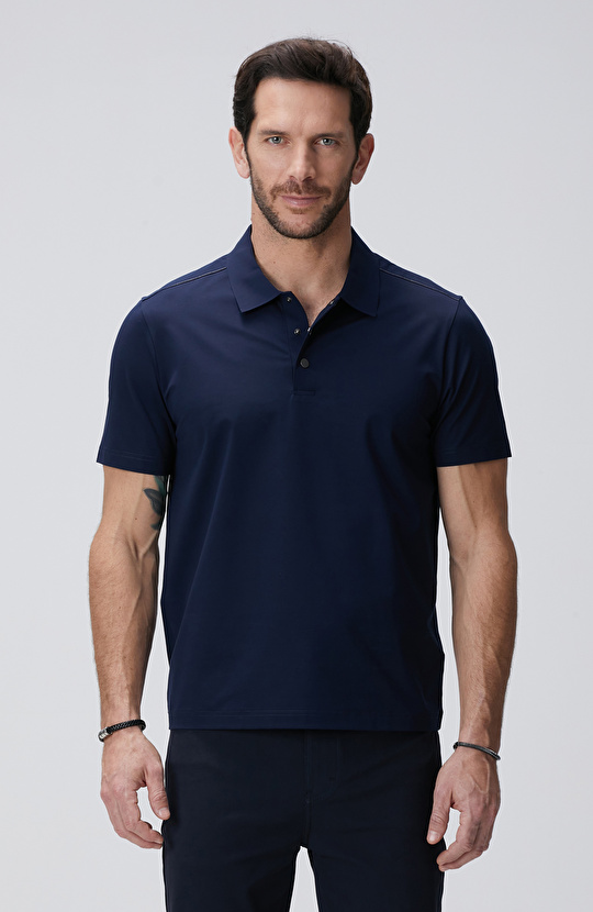 N-Tech Lacivert Polo Yaka T-shirt