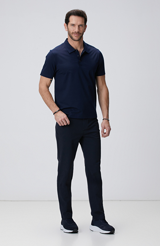 N-Tech Lacivert Polo Yaka T-shirt