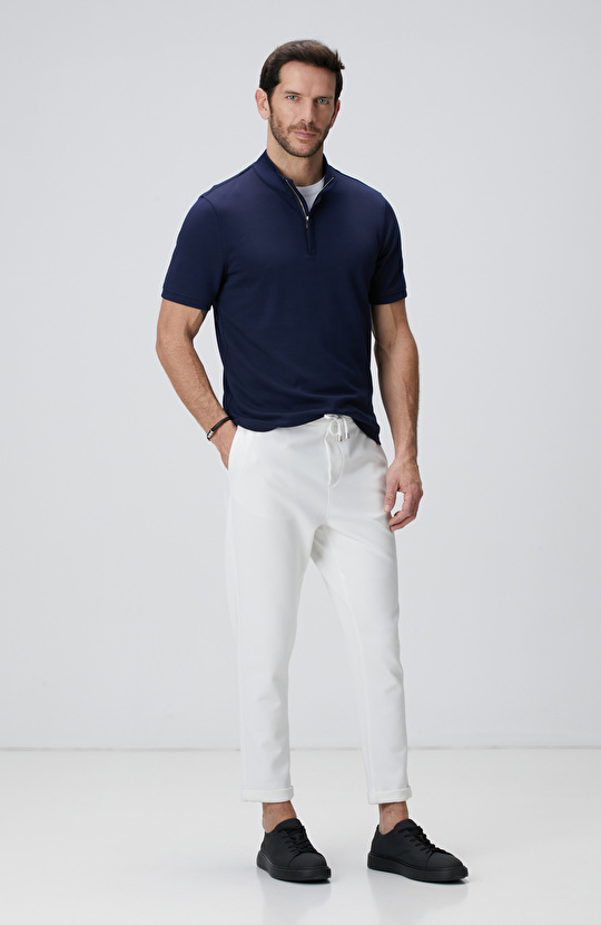 Lacivert Kısa Kollu Sweatshirt