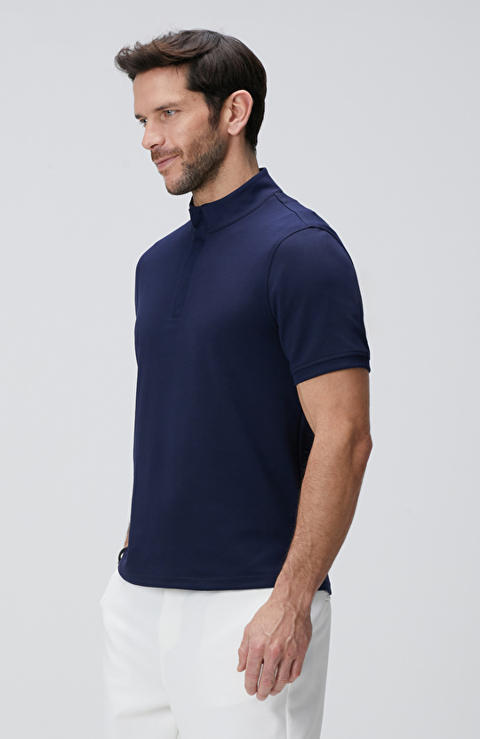 Lacivert Kısa Kollu Sweatshirt