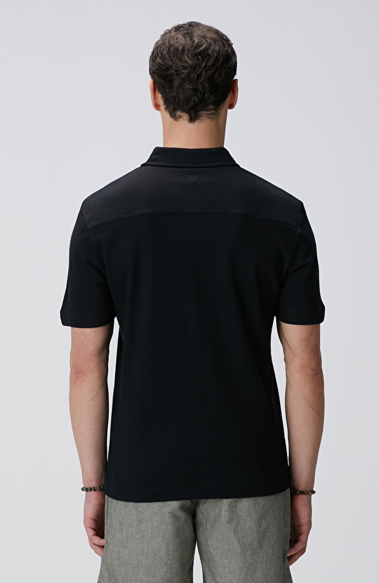 Siyah Jakarlı Gömlek