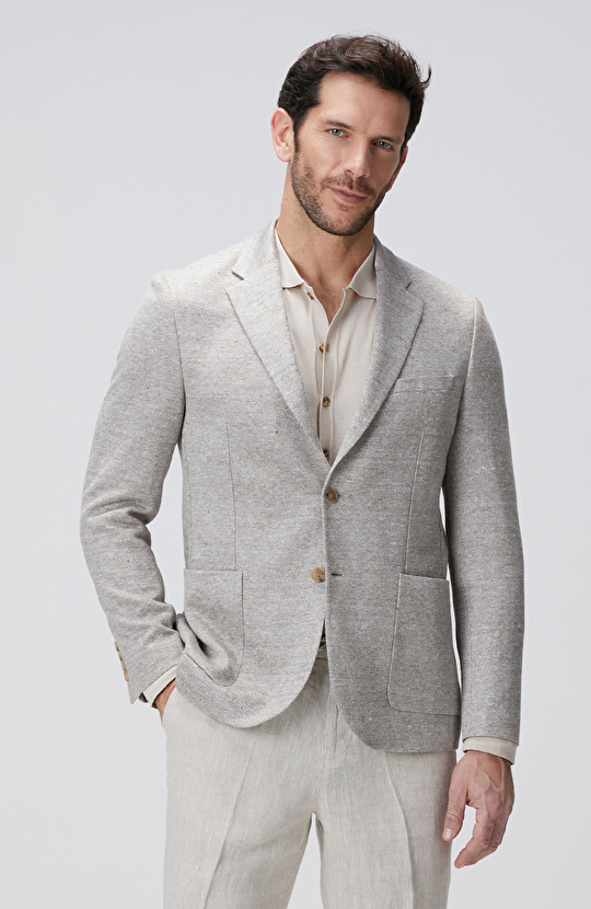 Limited Loro Piana Kumaşından Üretilen Vizon Örme Ceket