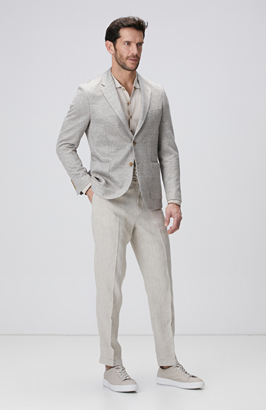 Limited Loro Piana Kumaşından Üretilen Vizon Örme Ceket