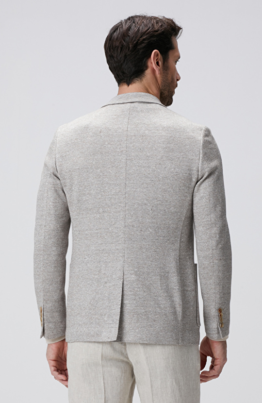 Limited Loro Piana Kumaşından Üretilen Vizon Örme Ceket