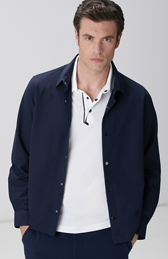 Lacivert Dış Gömlek