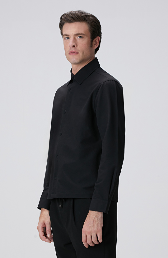 N-Tech Siyah Dış Gömlek