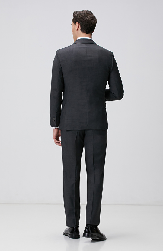 Antrasit Klasik Yün Takım Elbise
