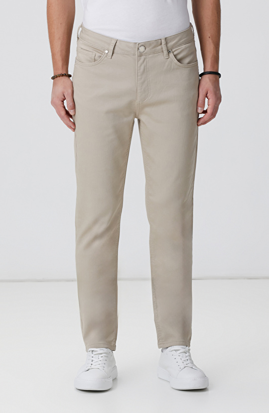 Bej Casual Pantolon