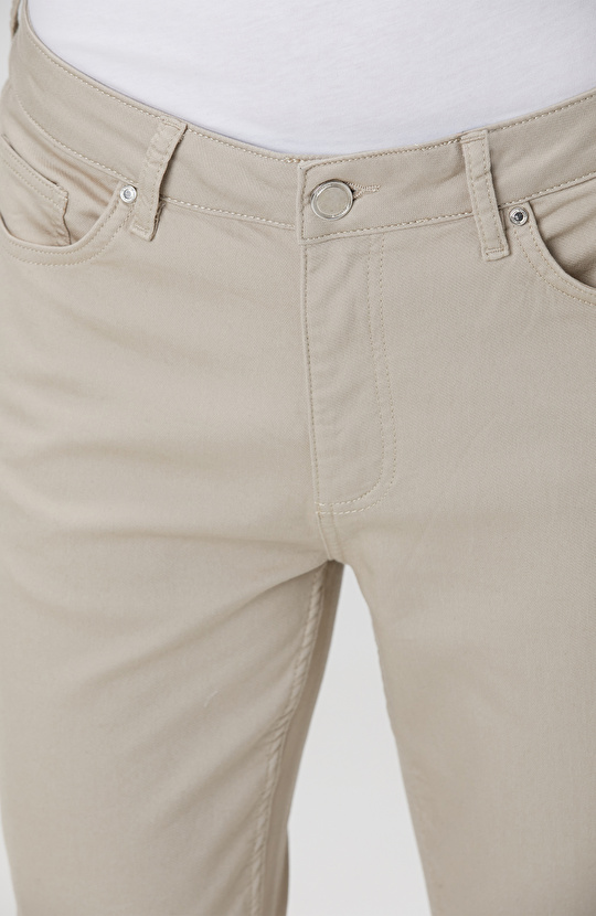 Bej Casual Pantolon