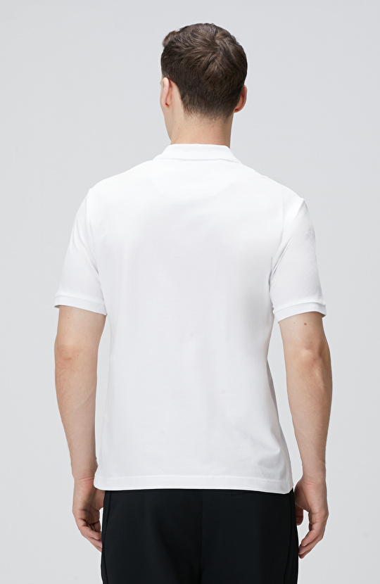 Beyaz Polo T-shirt