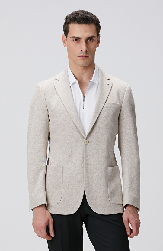 Bej Örme Ceket Bej Örme Ceket