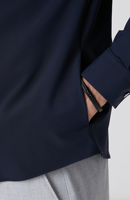 Lacivert Dış Gömlek