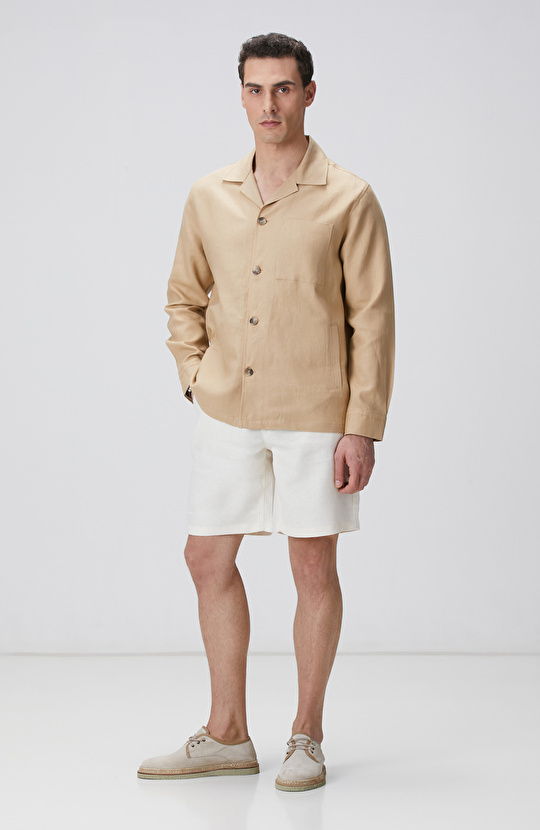 Vizon Keten Dış Gömlek