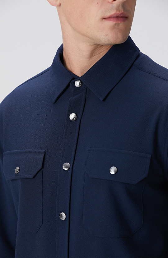 Lacivert Dış Gömlek