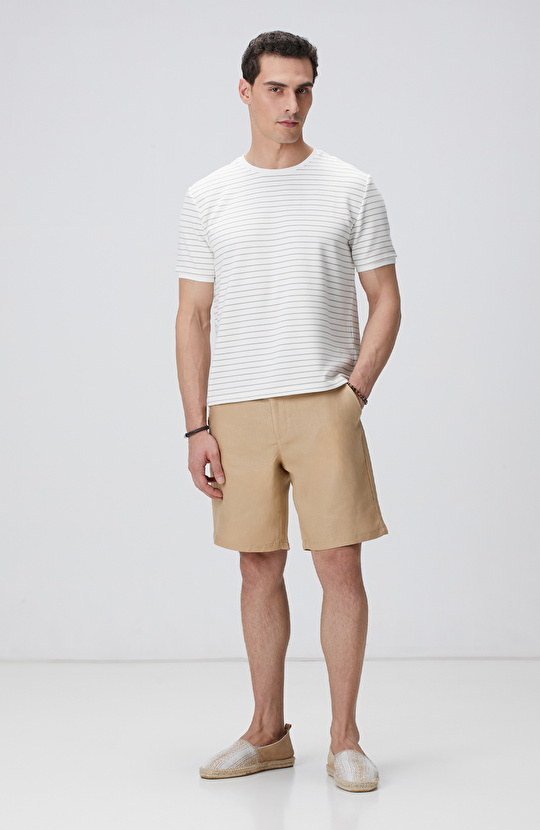Vizon Keten Chino Şort