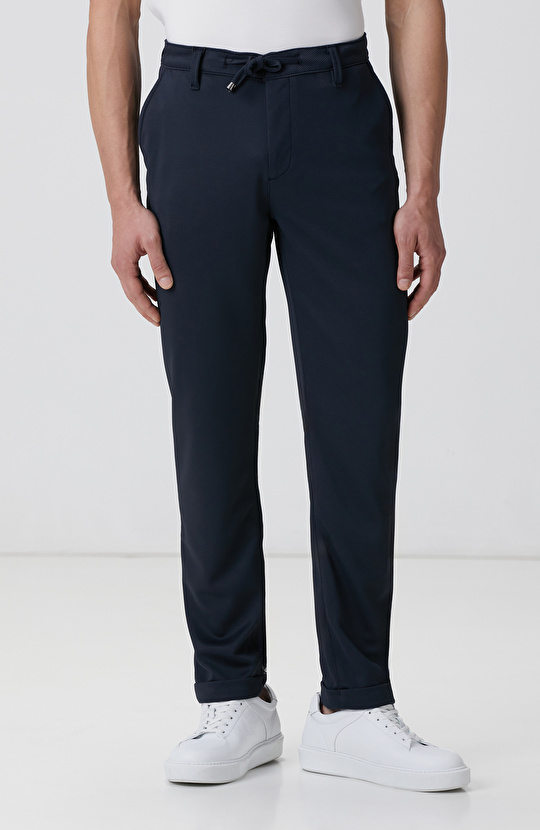 Lacivert Örme Pantolon