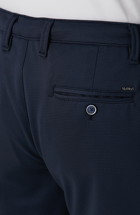 Lacivert Örme Pantolon