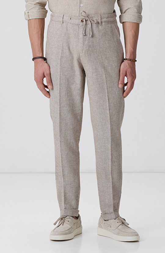 Vizon Keten Karışımlı Pantolon