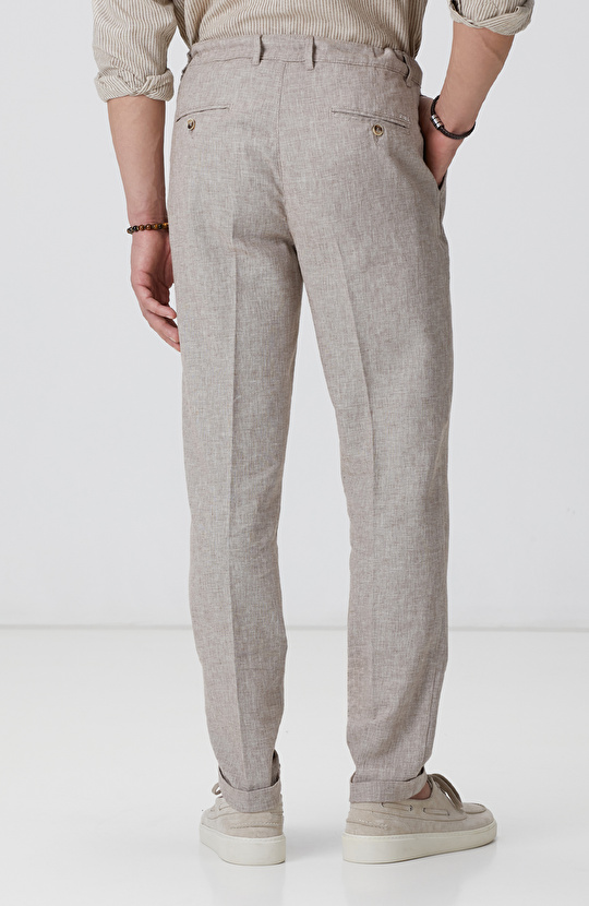 Vizon Keten Karışımlı Pantolon