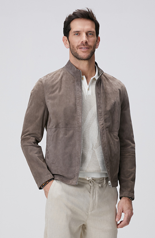 Vizon Çift Taraflı Süet Mont