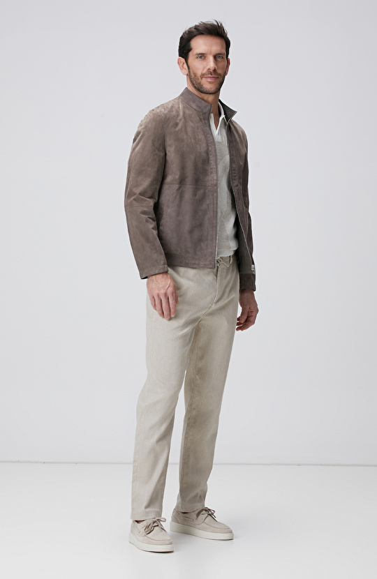 Vizon Çift Taraflı Süet Mont