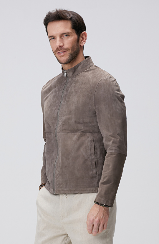 Vizon Çift Taraflı Süet Mont