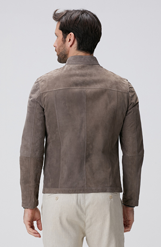 Vizon Çift Taraflı Süet Mont